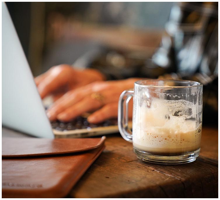 Empty coffee means lots of blogging